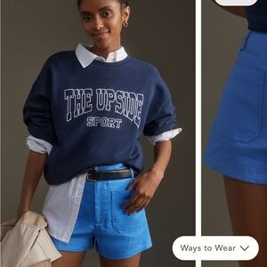 Maeve anthropologie colette linen shorts